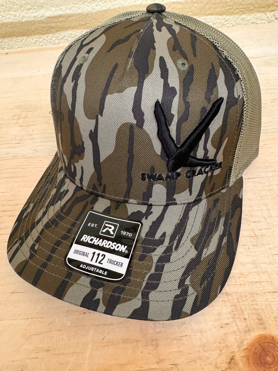 Swamp Cracker Mossy Oak bottomland 3D Turkey track hat Swamp Cracker Outdoor Apparel