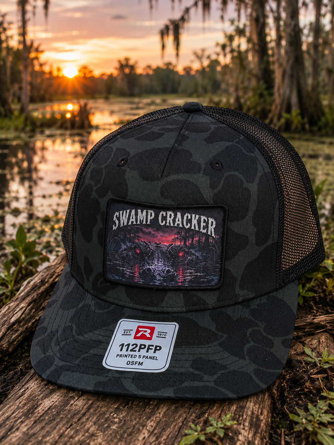 Swamp Cracker Gator Patch Hat