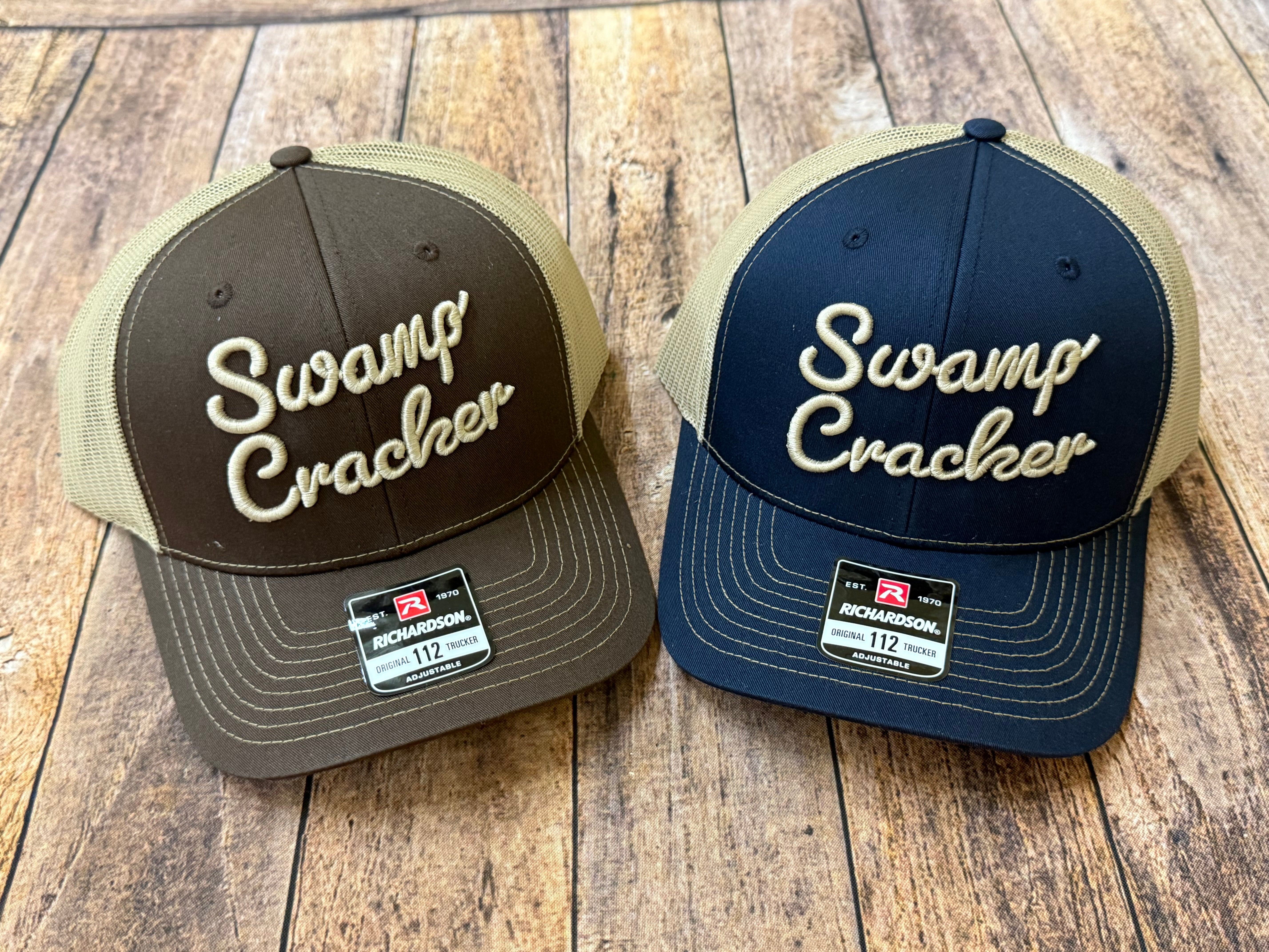 Swamp Cracker Script Logo Snapback Hat