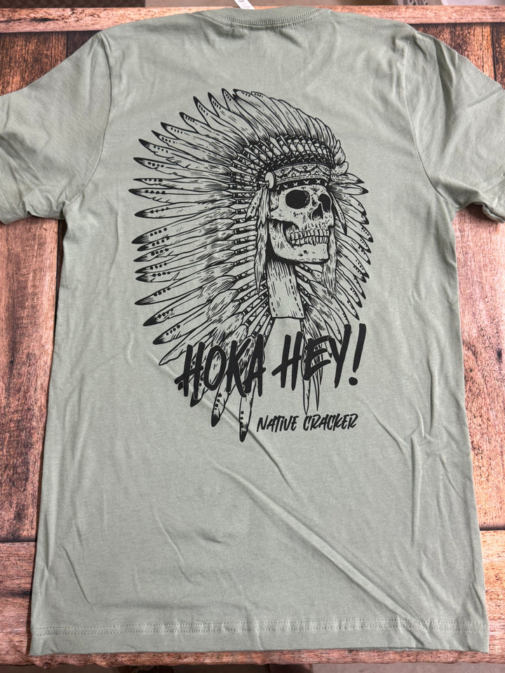 Native Cracker Hoka Hey Chief Skull Shirt