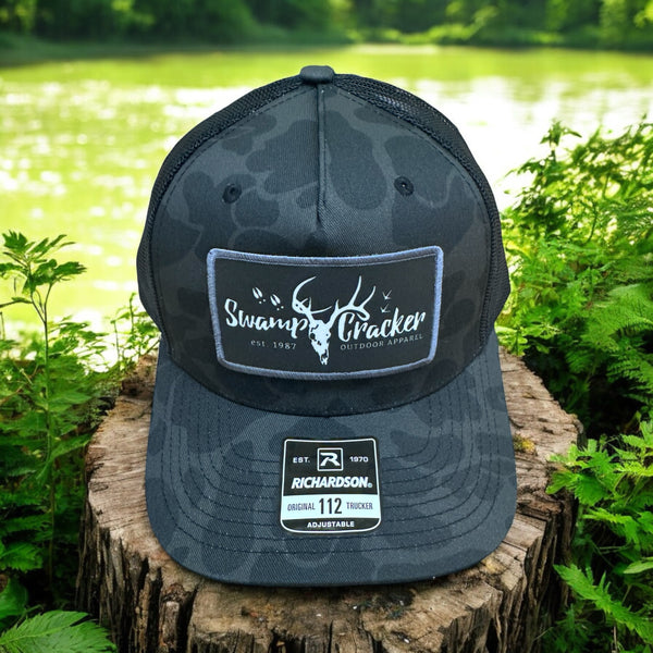 Sable Duck camo Logo Swamp Cracker patch hat