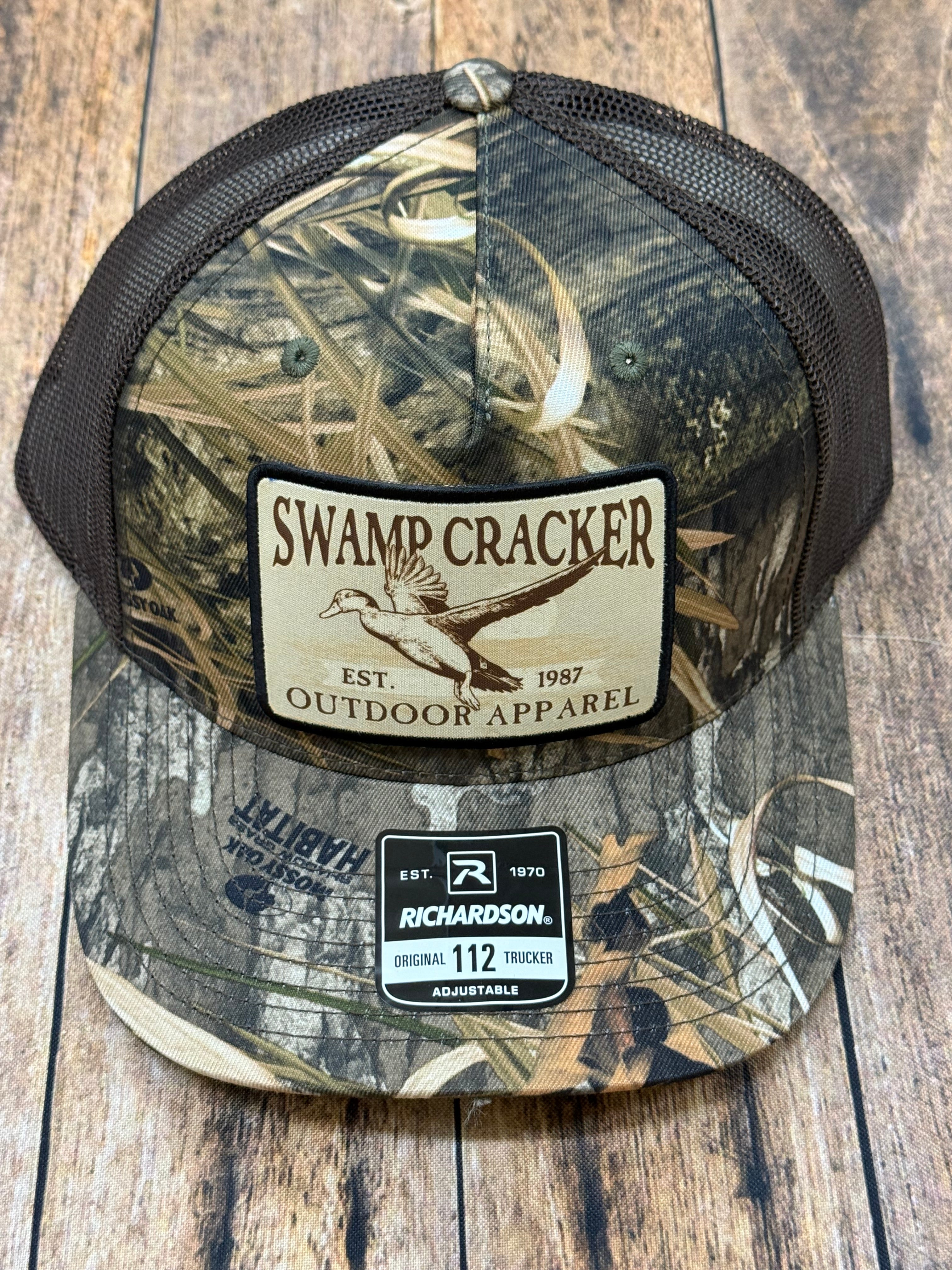 Swamp Cracker flying duck patch hat