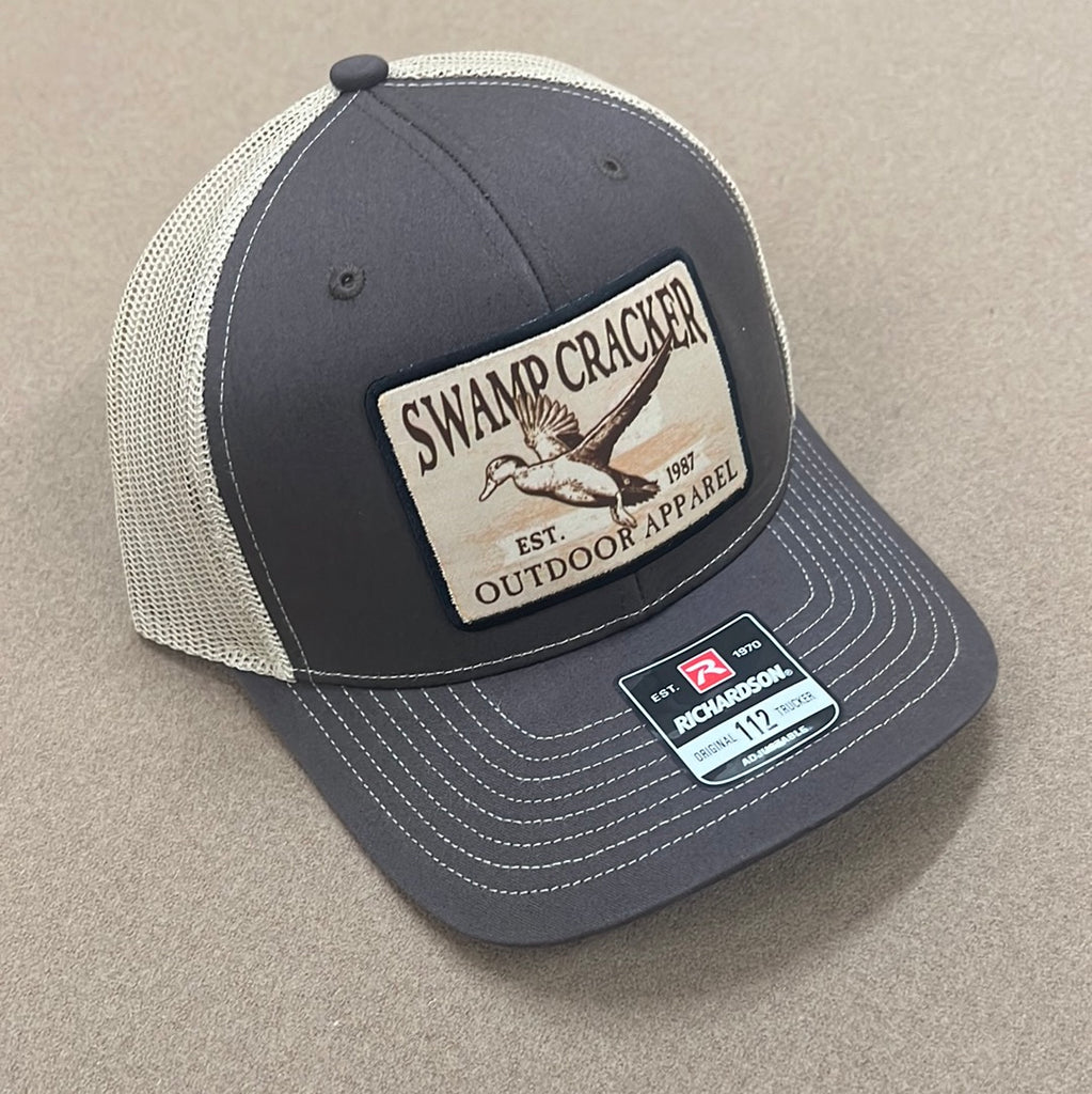 Swamp Cracker flying duck patch hat Swamp Cracker Outdoor Apparel