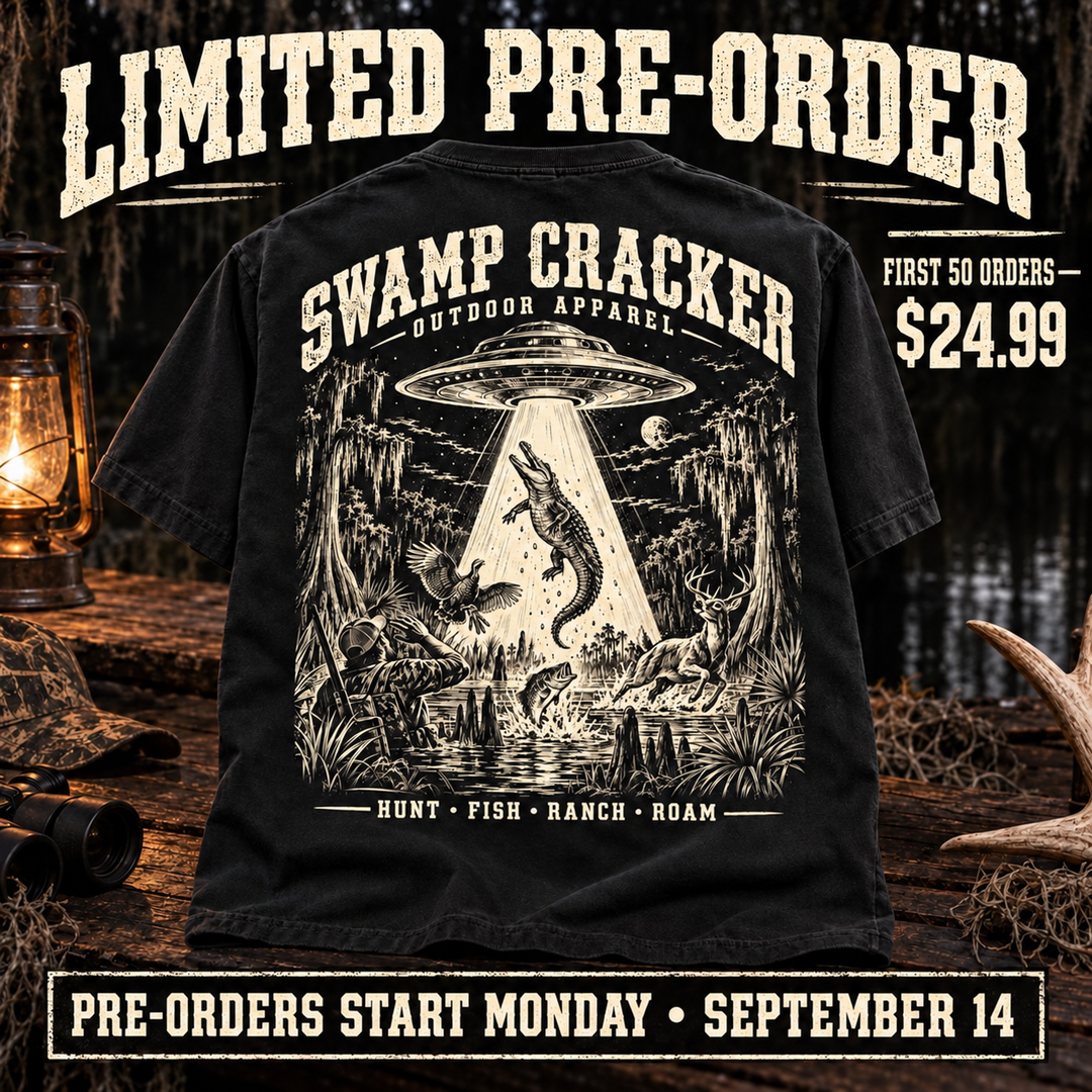 Pre-Order Swamp Cracker Alligator Abduction Graphic T-Shirt