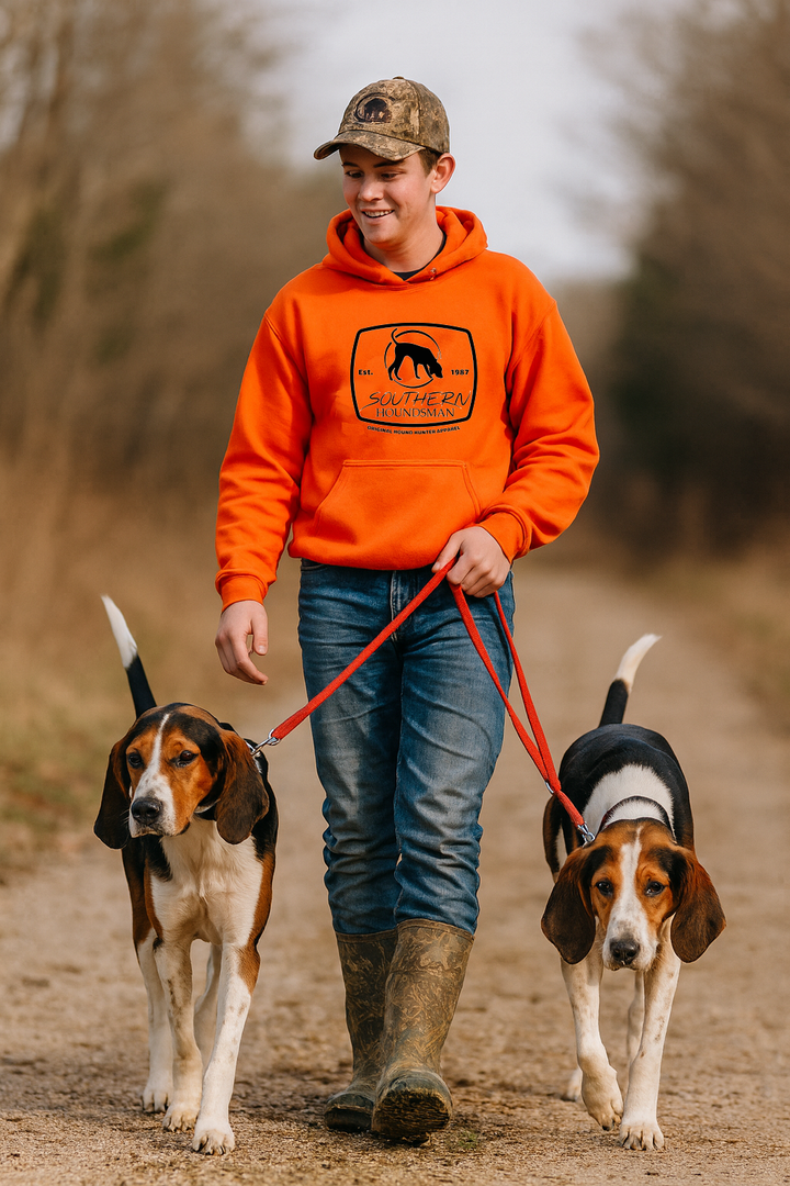 Southern Houndsman Youth Safety Orange Pullover Hoodie