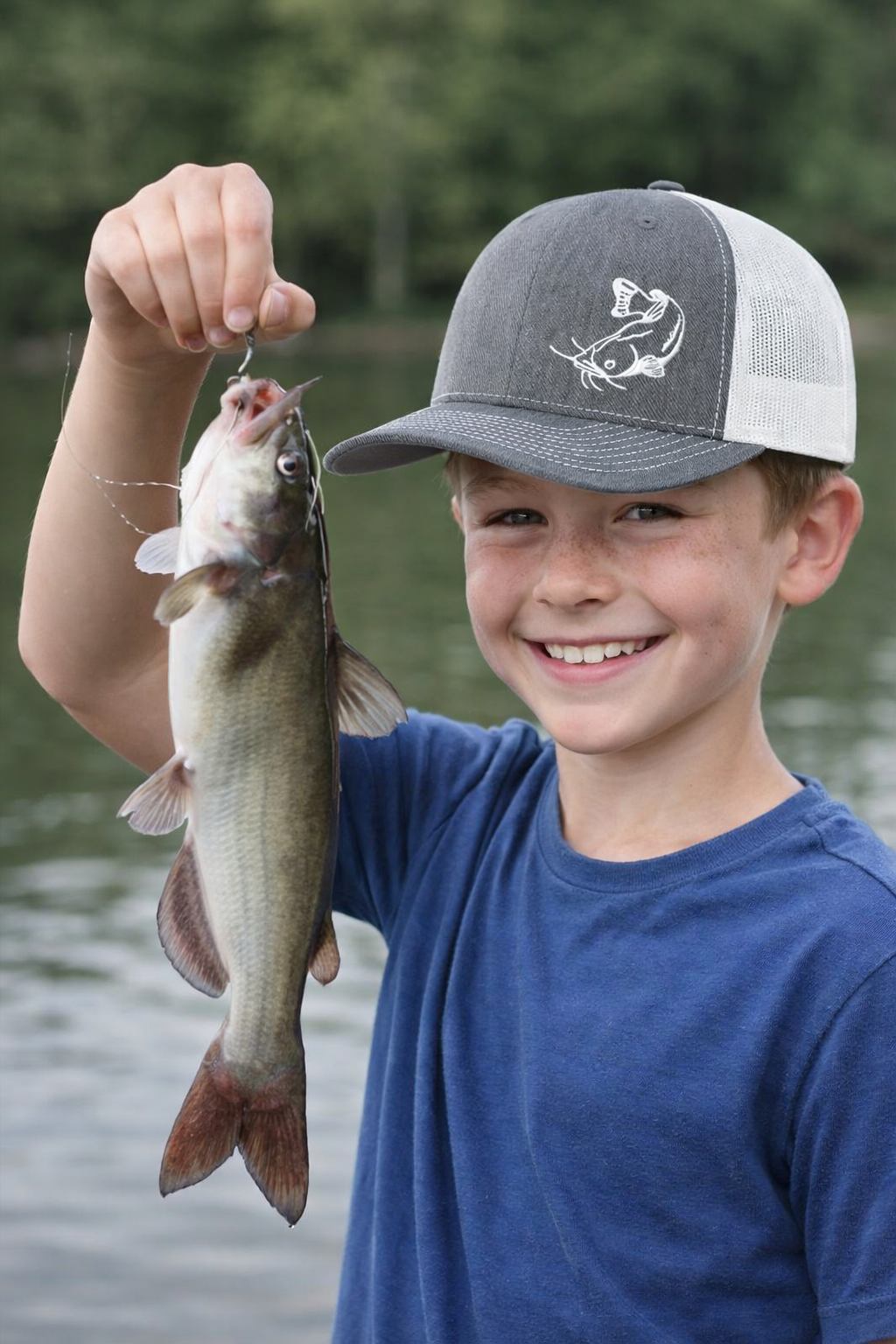 Youth Catfish Swamp Cracker Trucker Snapback Hat