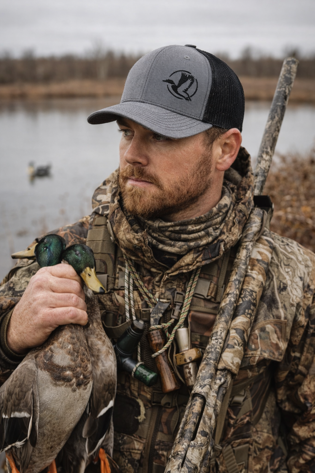 Sunrise Flying Duck Swamp Cracker Snapback Hat