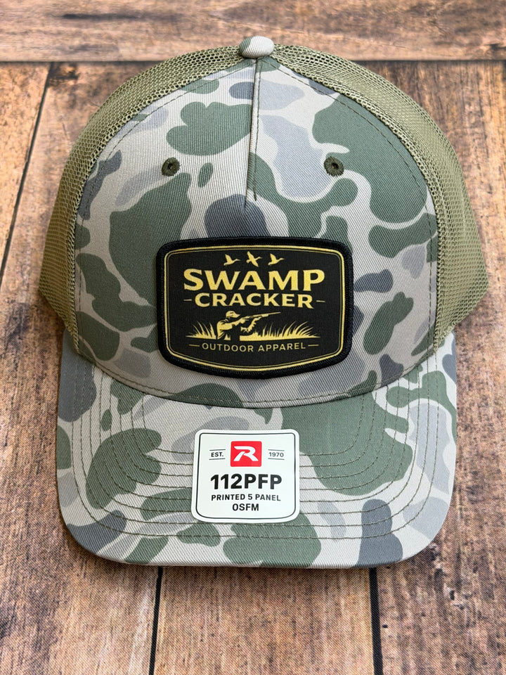 Swamp Cracker Black Label Logo Patch Hat
