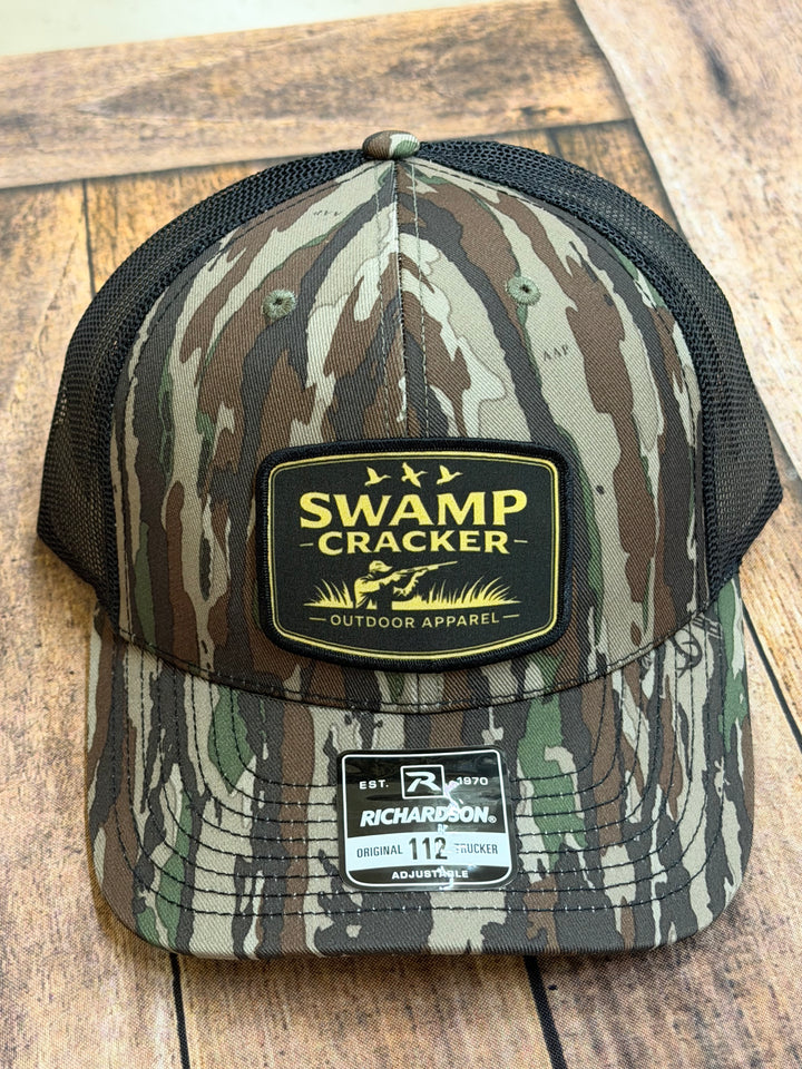 Swamp Cracker Black Label Logo Patch Hat