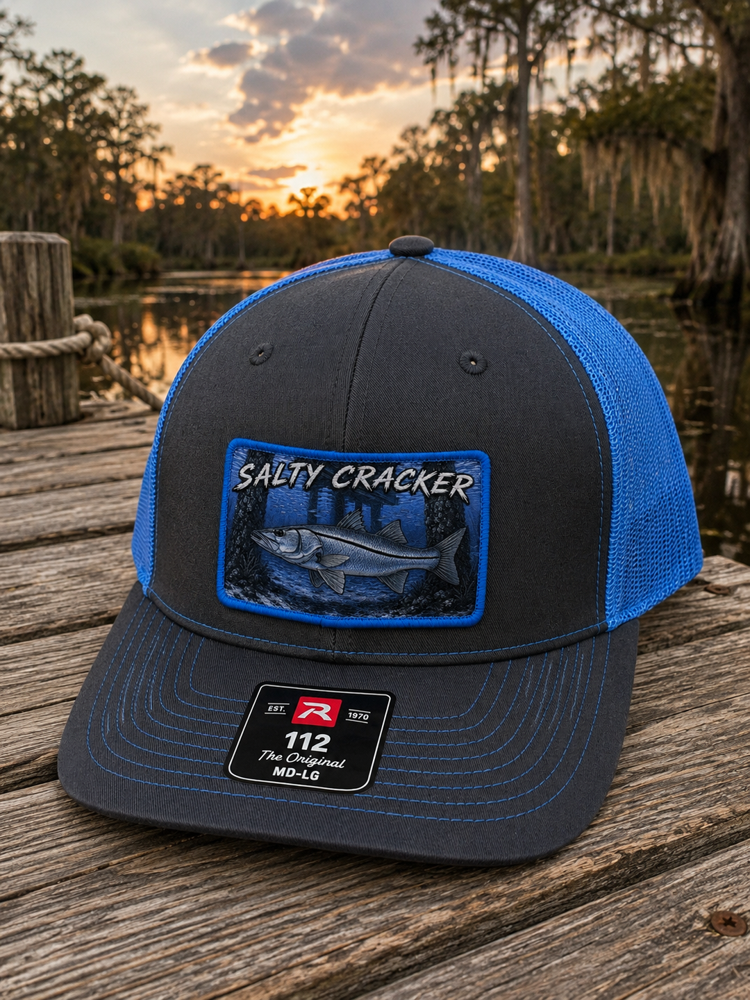 Salty Cracker Snook Patch Hat