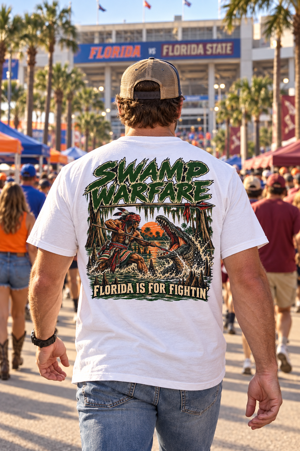 Swamp Cracker Swamp Warfare T-Shirt