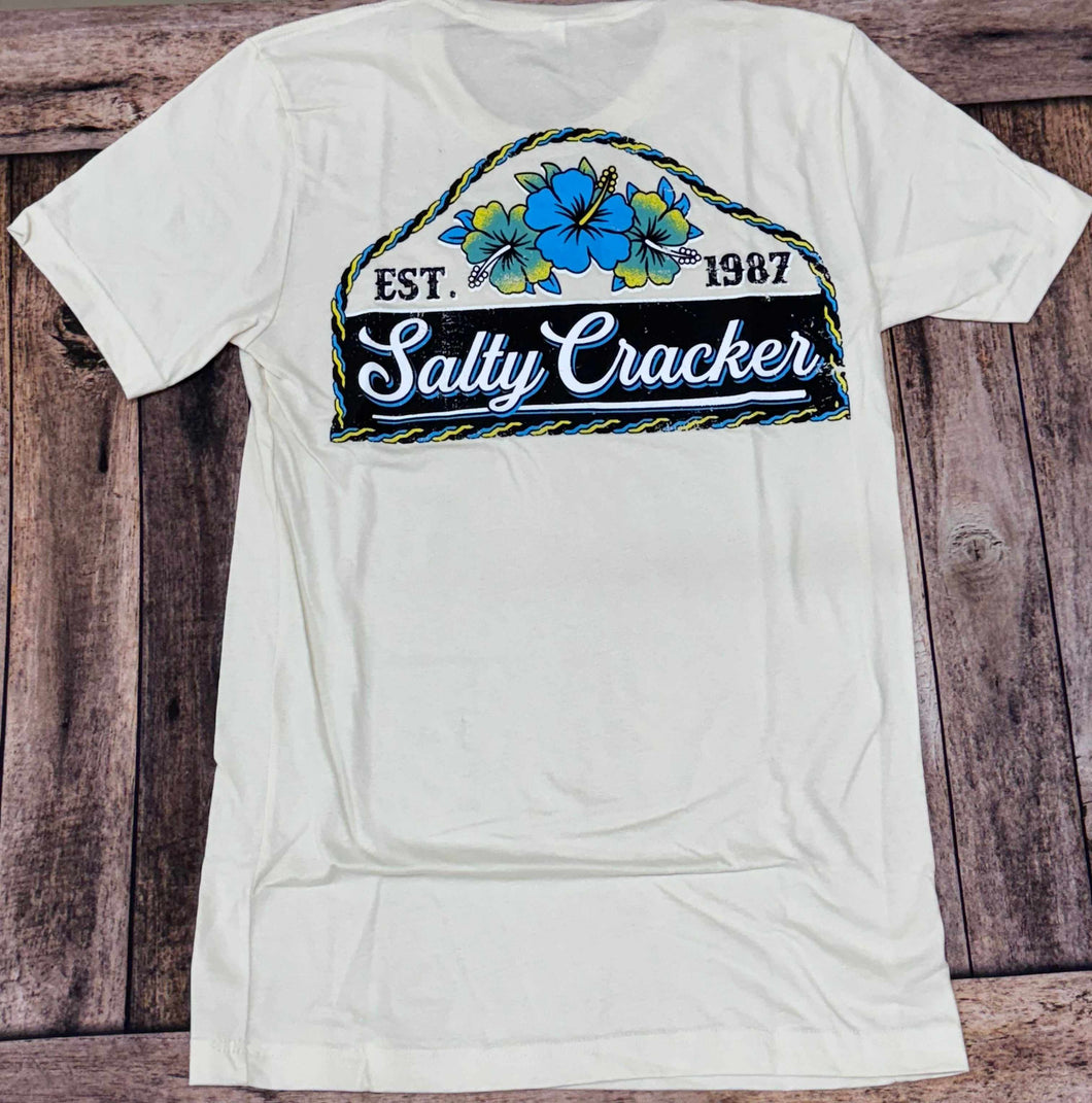 Tropical Hibiscus Salty Cracker Shirt