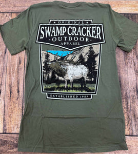 Majestic Elk Bugling Swamp Cracker Shirt