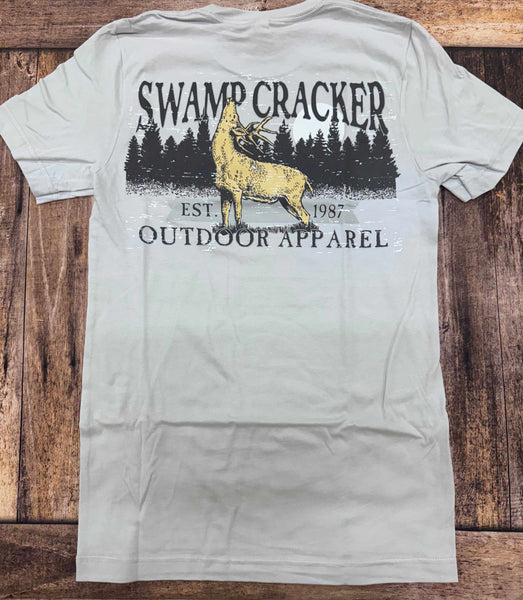 Big Buck Licking Branch Swamp Cracker Shirt