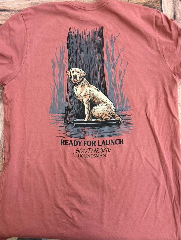 Southern Houndsman Ready to Launch Yellow Lab T-Shirt