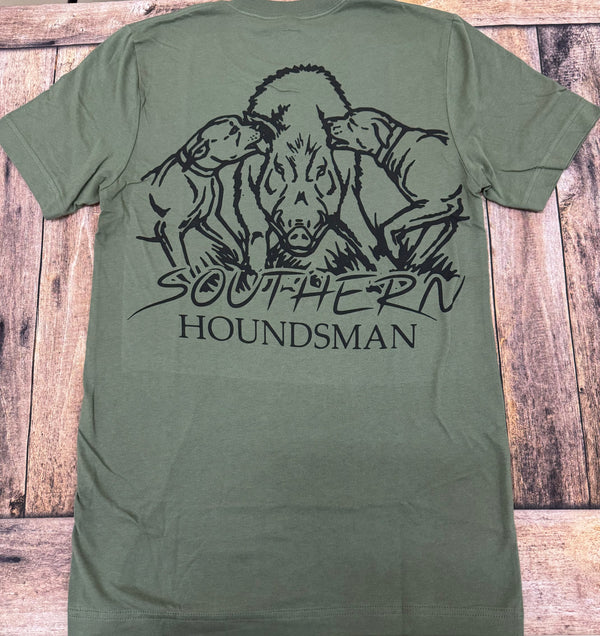 Double Hog Catch Dog Southern Houndsman T-Shirt