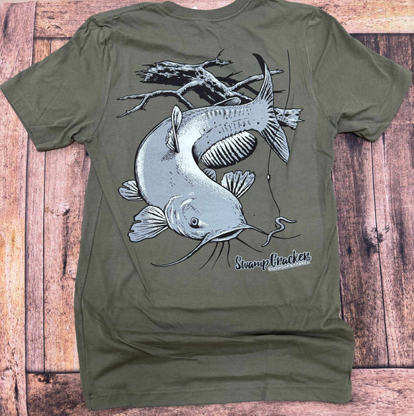 Catfish Fishing Swamp Cracker Shirt