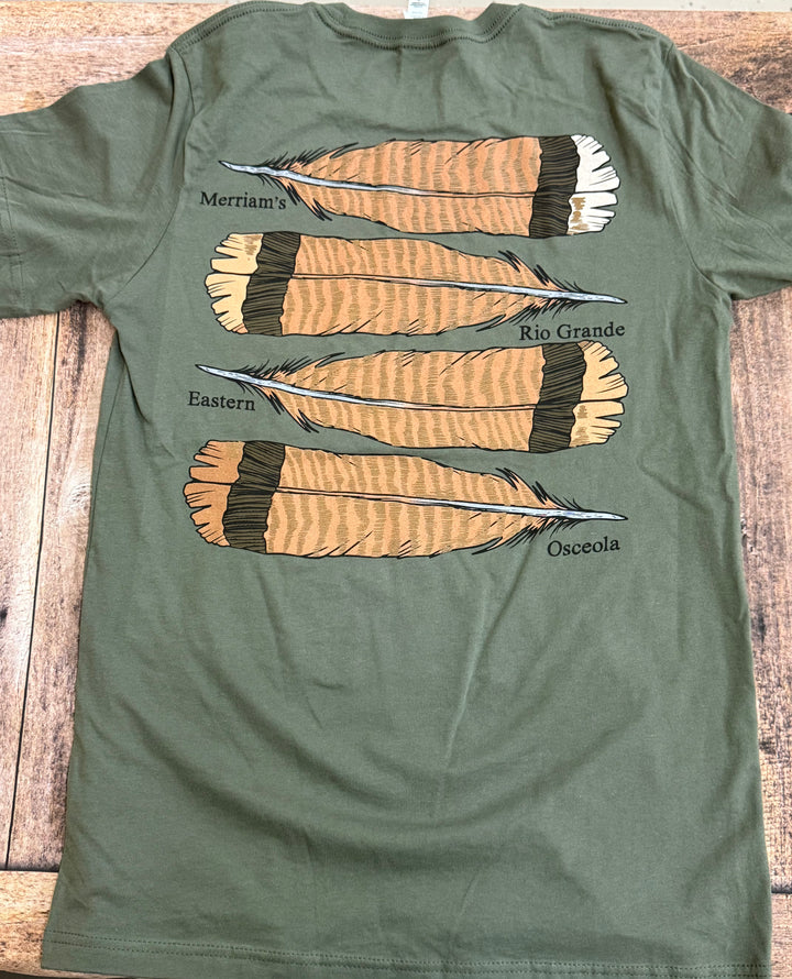 Swamp Cracker turkey slam feathers shirt