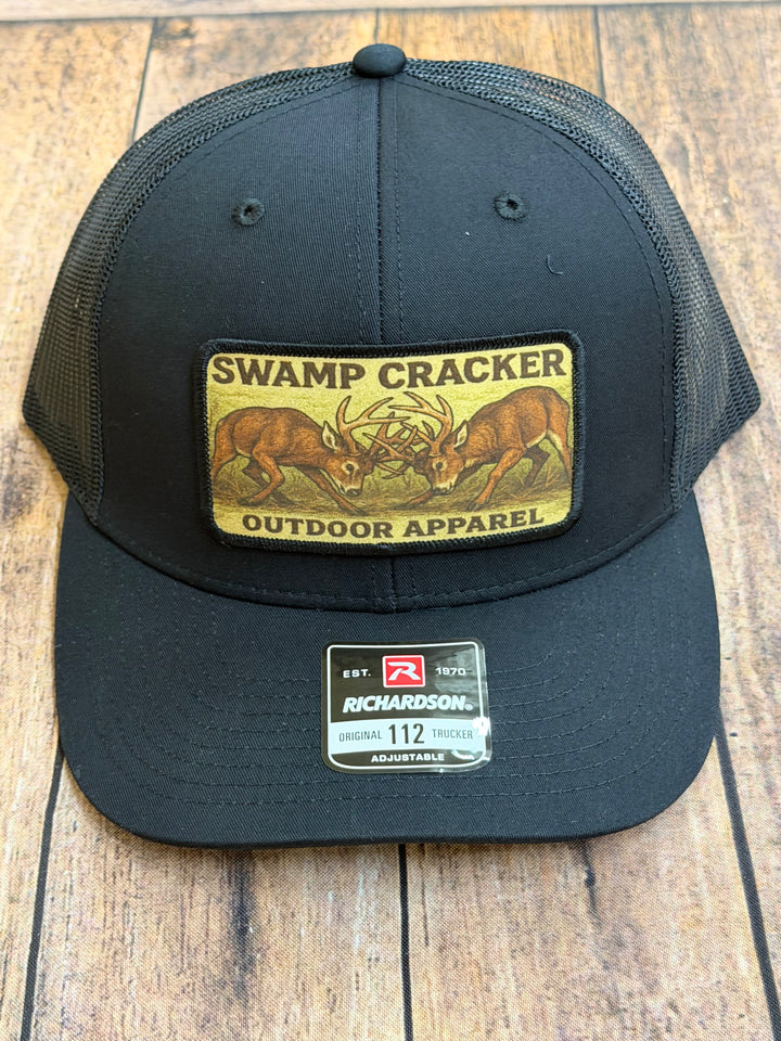 Swamp Cracker Buck Fight Patch Hat