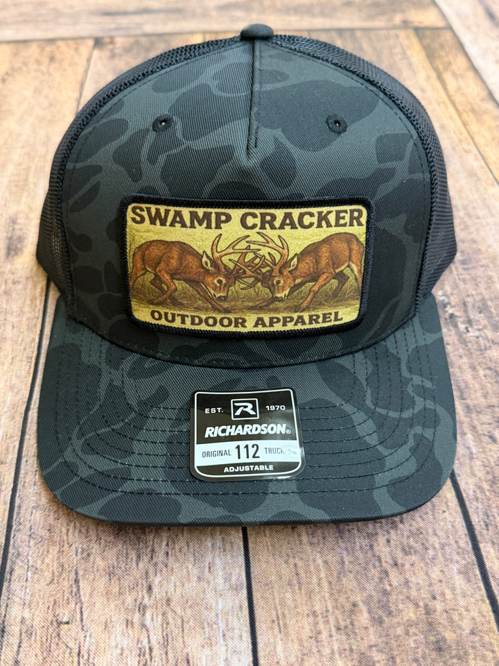 Swamp Cracker Buck Fight Patch Hat
