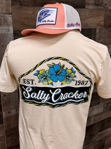 Tropical Hibiscus Salty Cracker Shirt