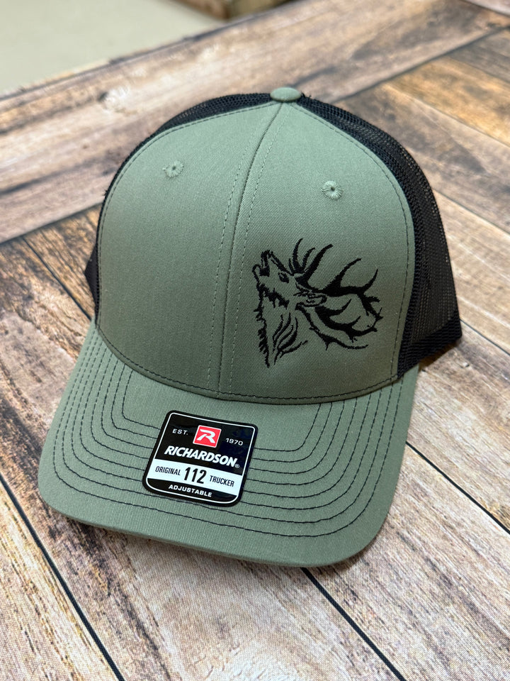 Bugling Elk Swamp Cracker Snapback Outdoorsman Hat