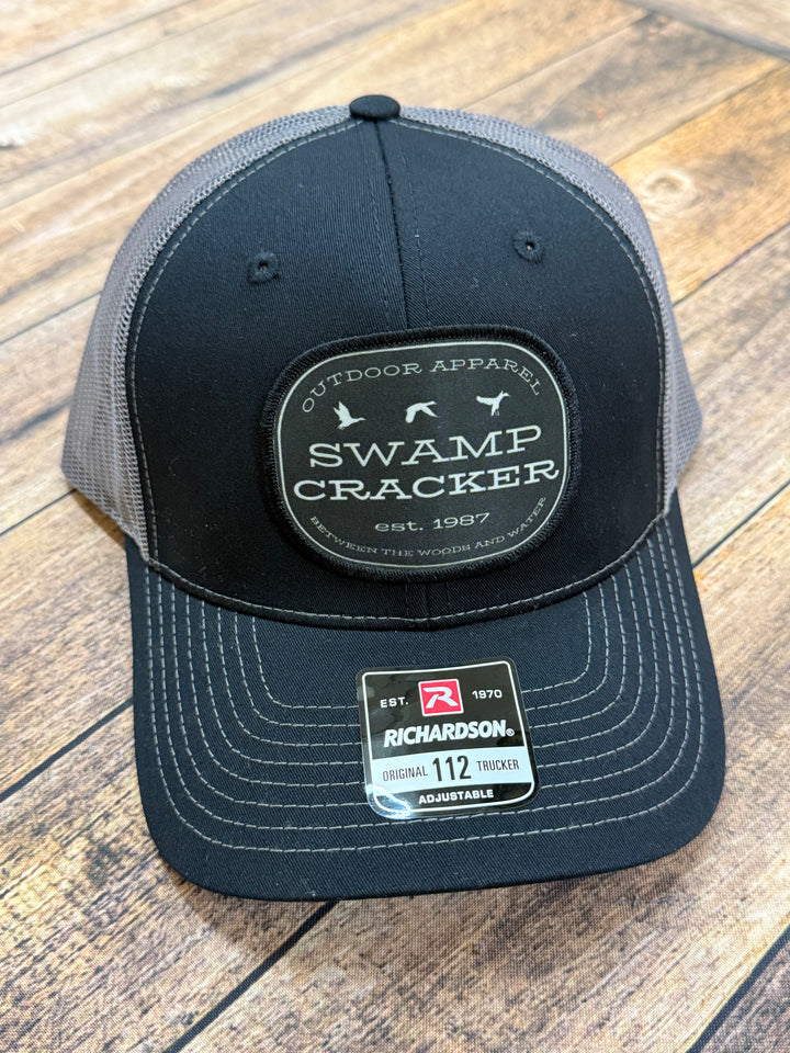 Swamp Cracker Duck Duck Goose Grey Patch Hat