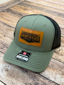 Embossed Leather Swamp Cracker Cattle Co hat