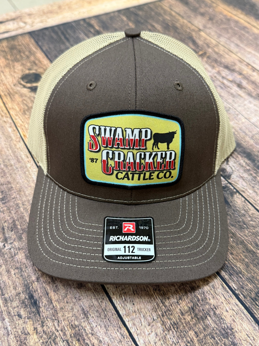 Swamp Cracker Cattle Co Old School patch hat