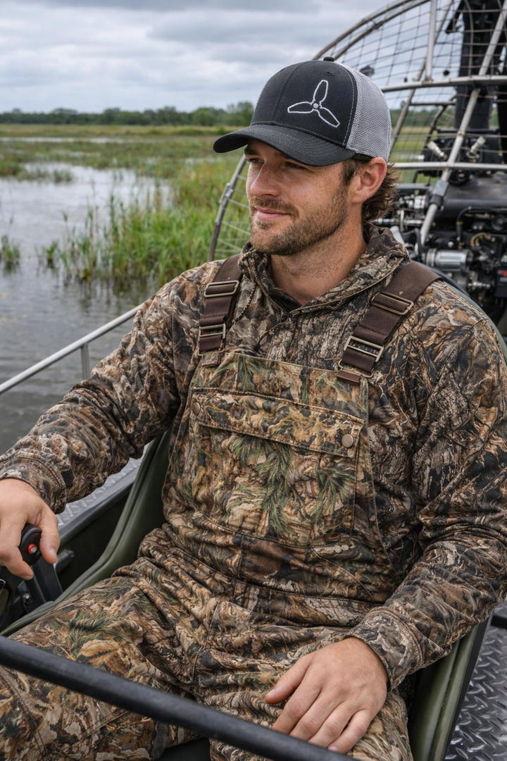 Airboat Blade Mesh Swamp Cracker Trucker Hat