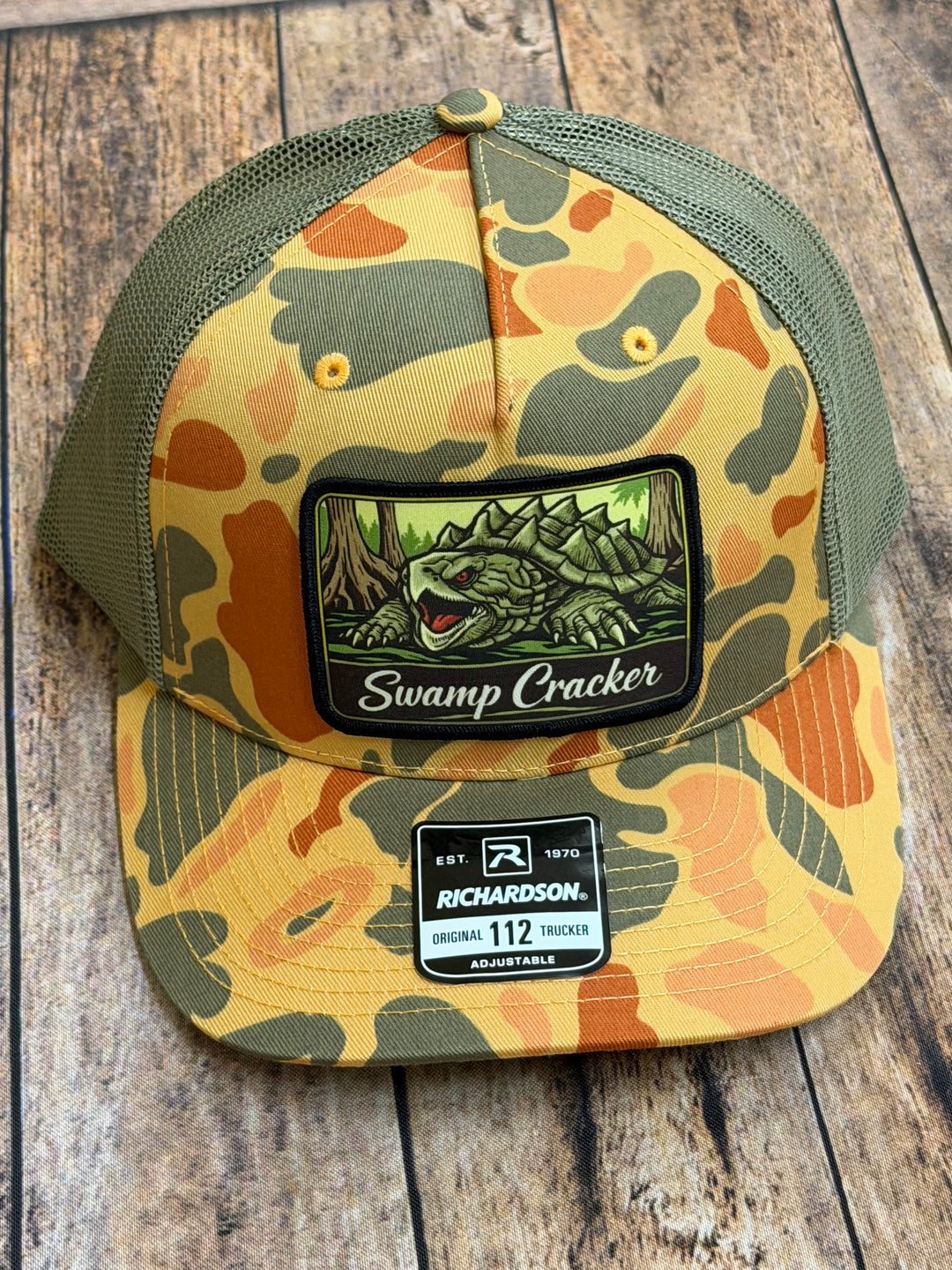 Swamp Cracker Snapping Turtle Patch Hat