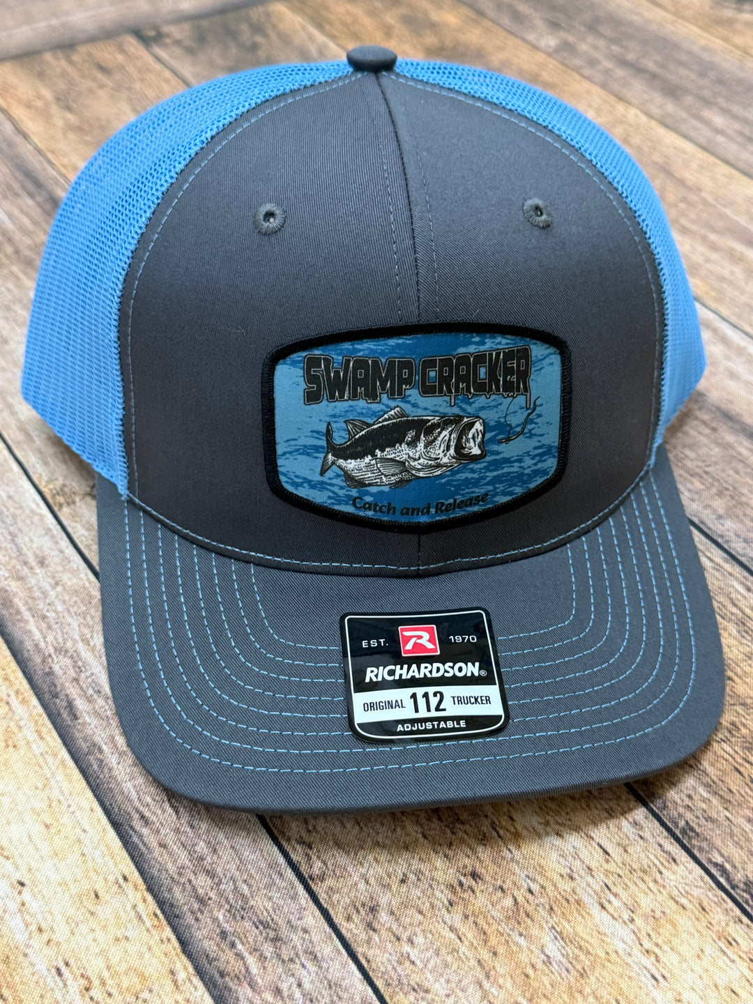 Swamp Cracker Bass Catch and Release patch hat