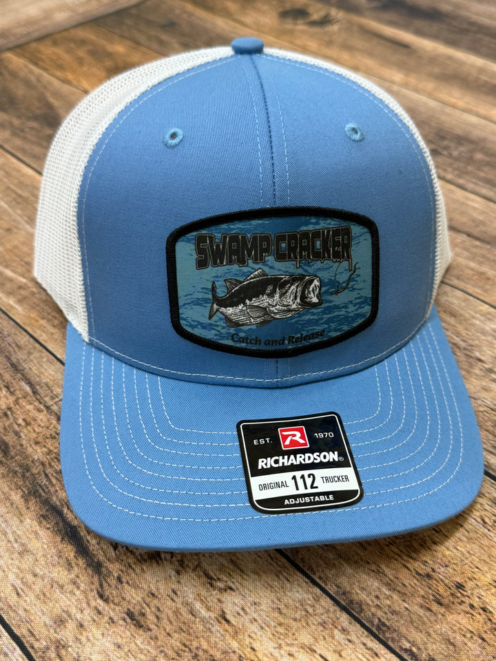Swamp Cracker Bass Catch and Release patch hat