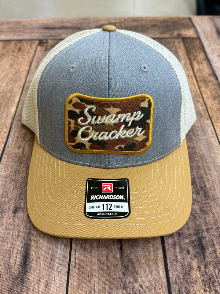 Swamp Cracker Camo Logo Patch Hat