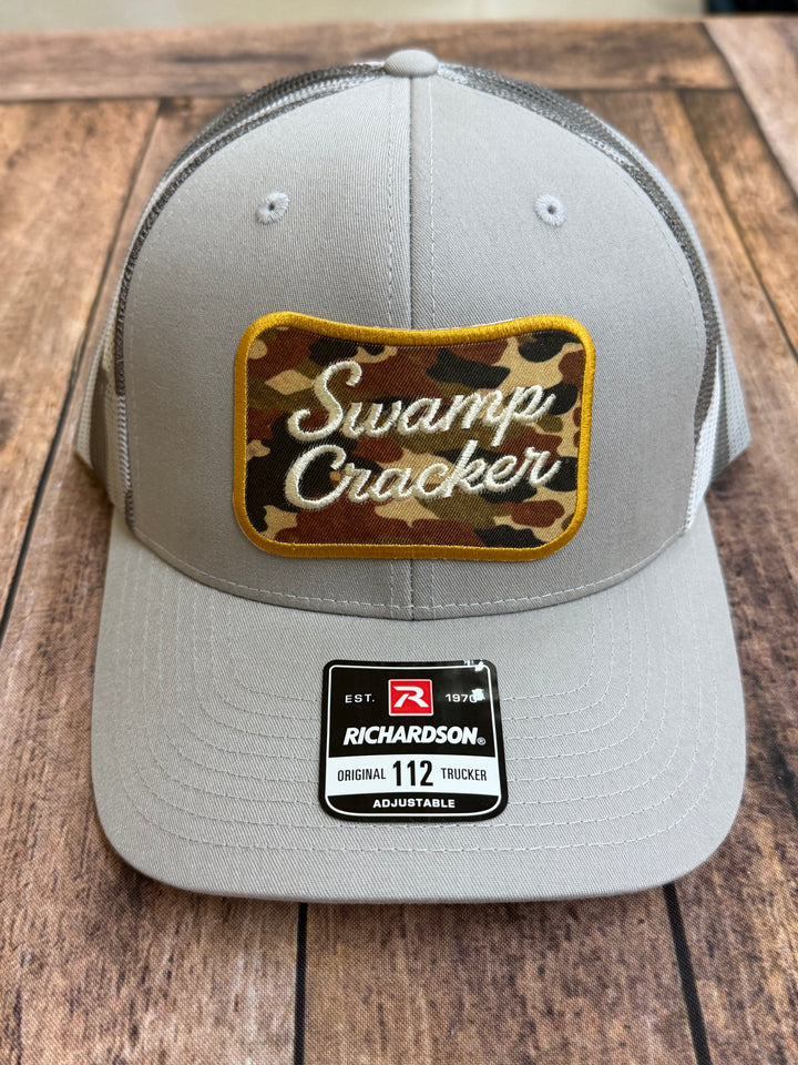 Swamp Cracker Camo Logo Patch Hat