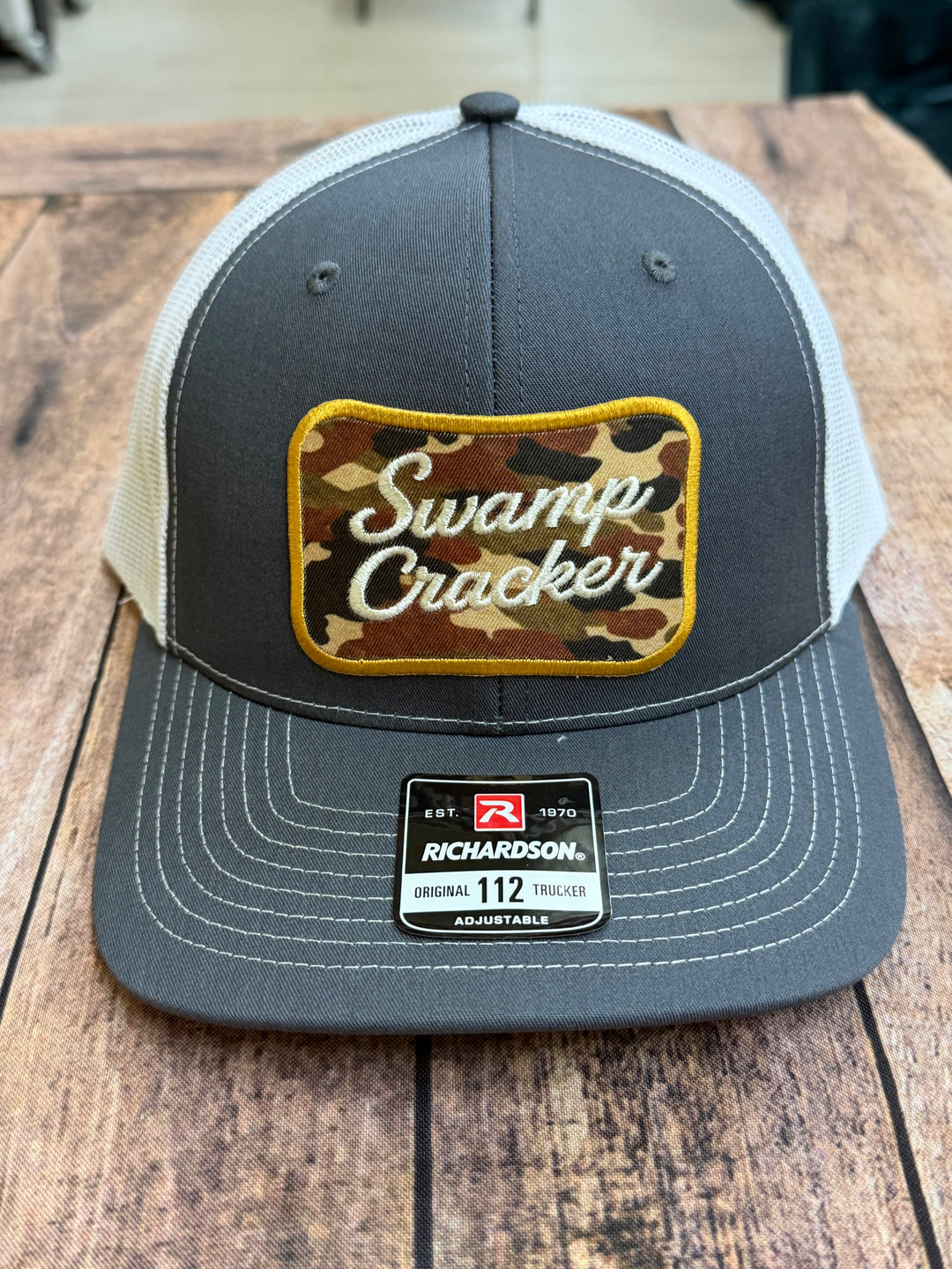 Swamp Cracker Camo Logo Patch Hat