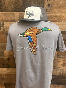 Swamp Cracker Flying Mallard Duck T-Shirt