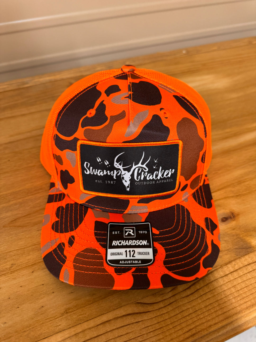 Swamp Cracker Blaze Duck camo logo patch hat