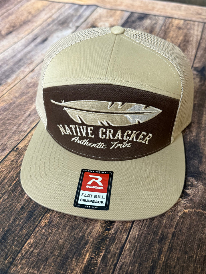 Native Cracker Feather Flatbill SnapBack Hat