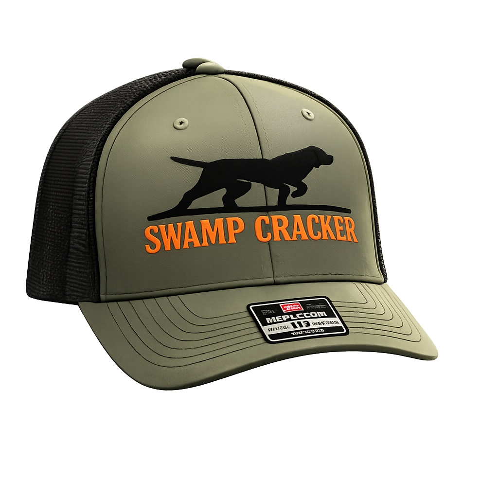 Swamp Cracker pointer logo hat