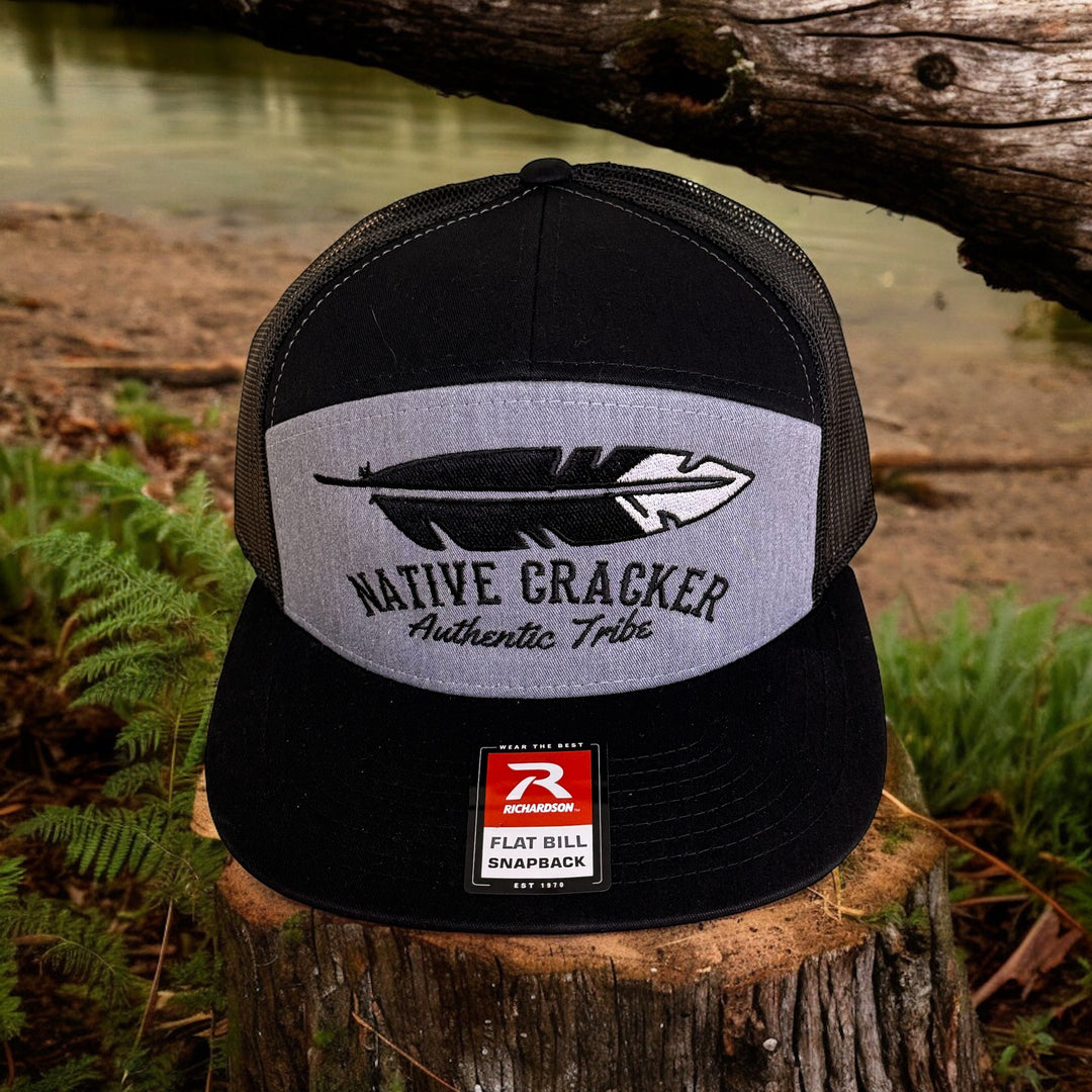 Native Cracker Feather Flatbill SnapBack Hat
