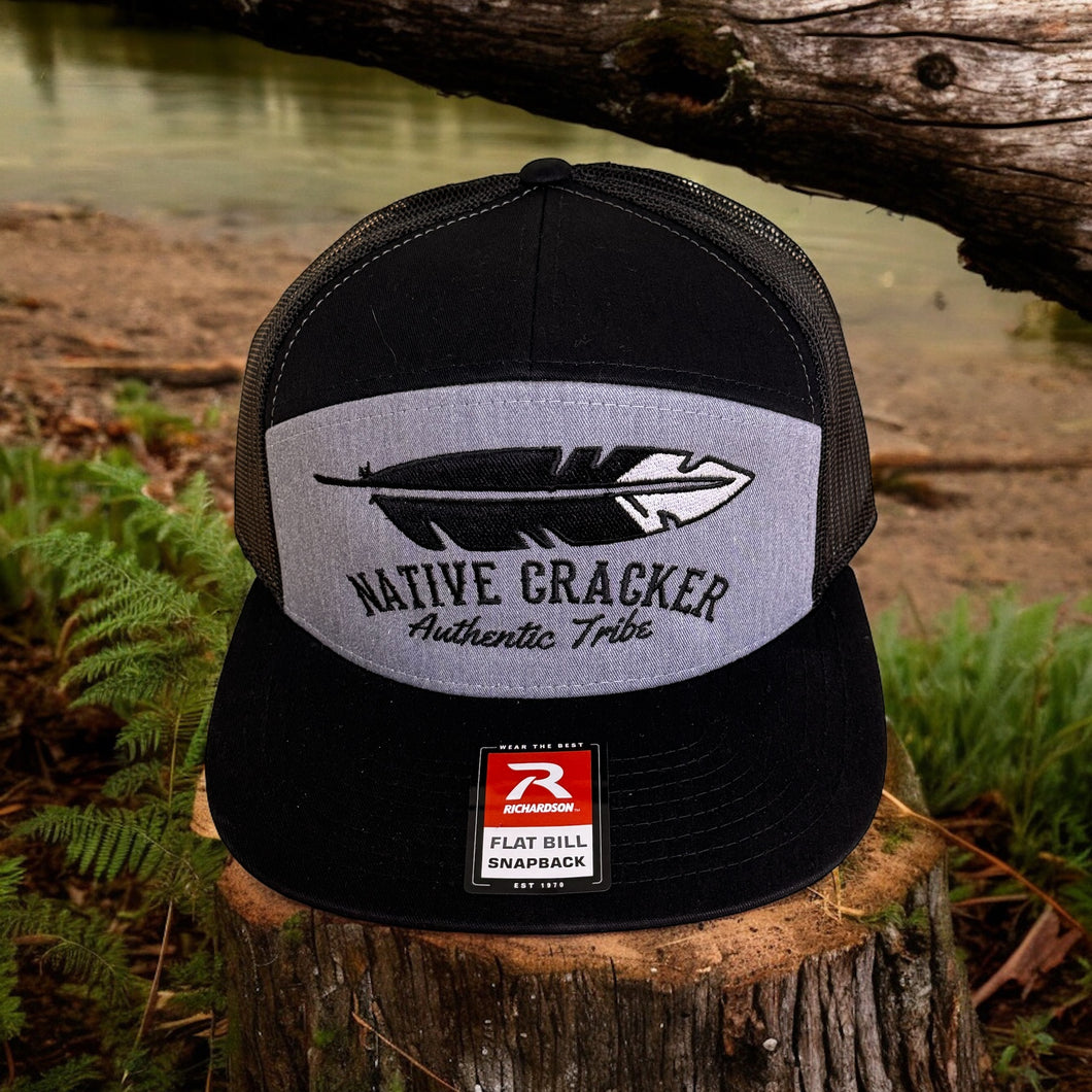 Native Cracker Feather Flatbill SnapBack Hat Swamp Cracker