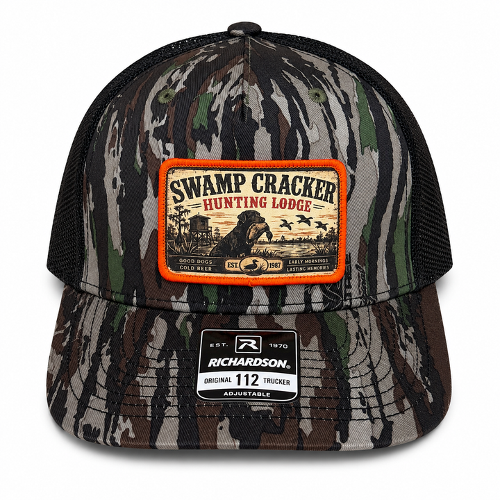 Swamp Cracker Duck Lodge Patch Hat
