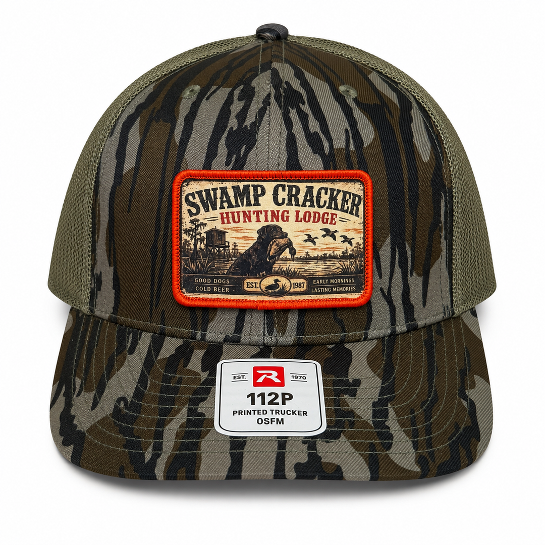 Swamp Cracker Duck Lodge Patch Hat