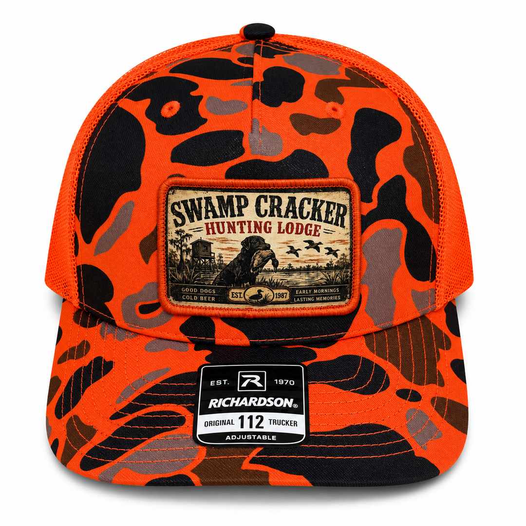 Swamp Cracker Duck Lodge Patch Hat