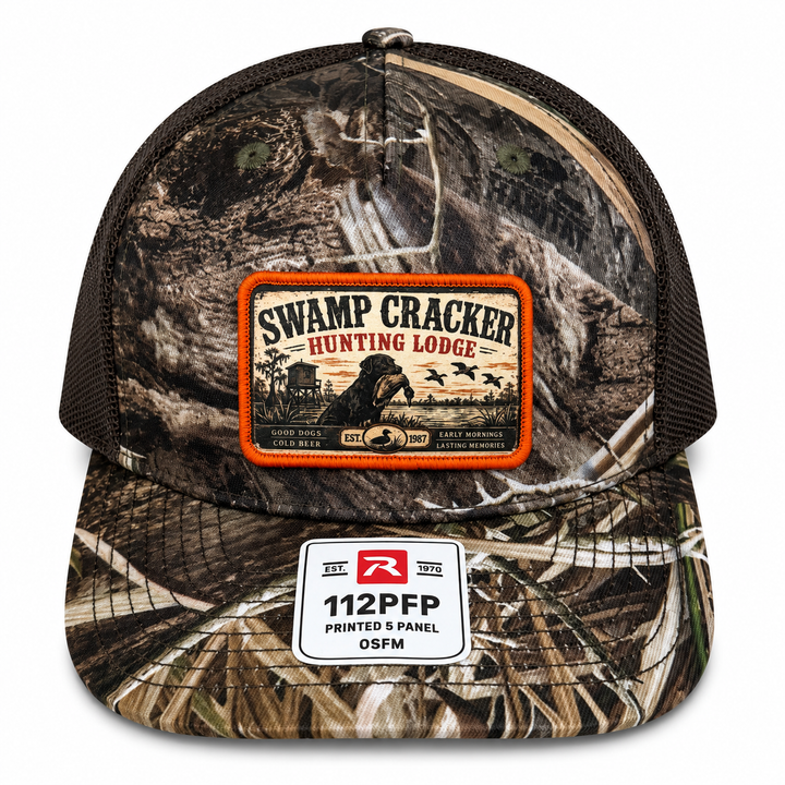 Swamp Cracker Duck Lodge Patch Hat