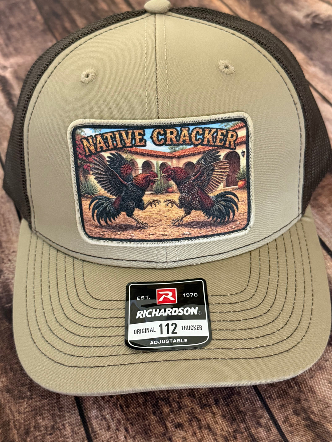 Native Cracker Fighting Fowl Patch Hat