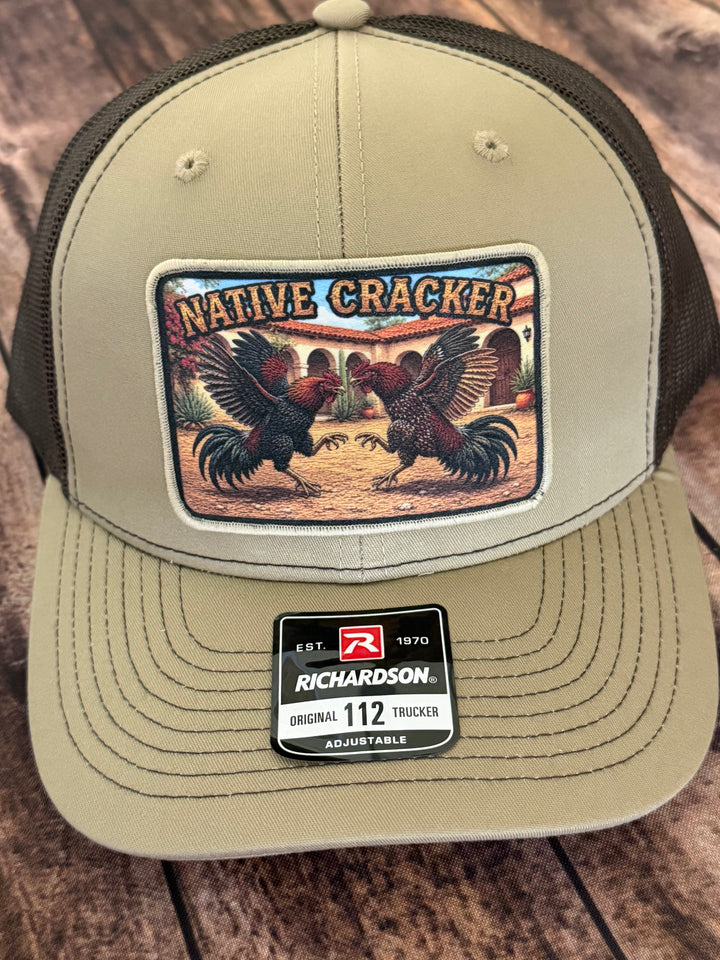 Native Cracker Fighting Fowl Patch Hat