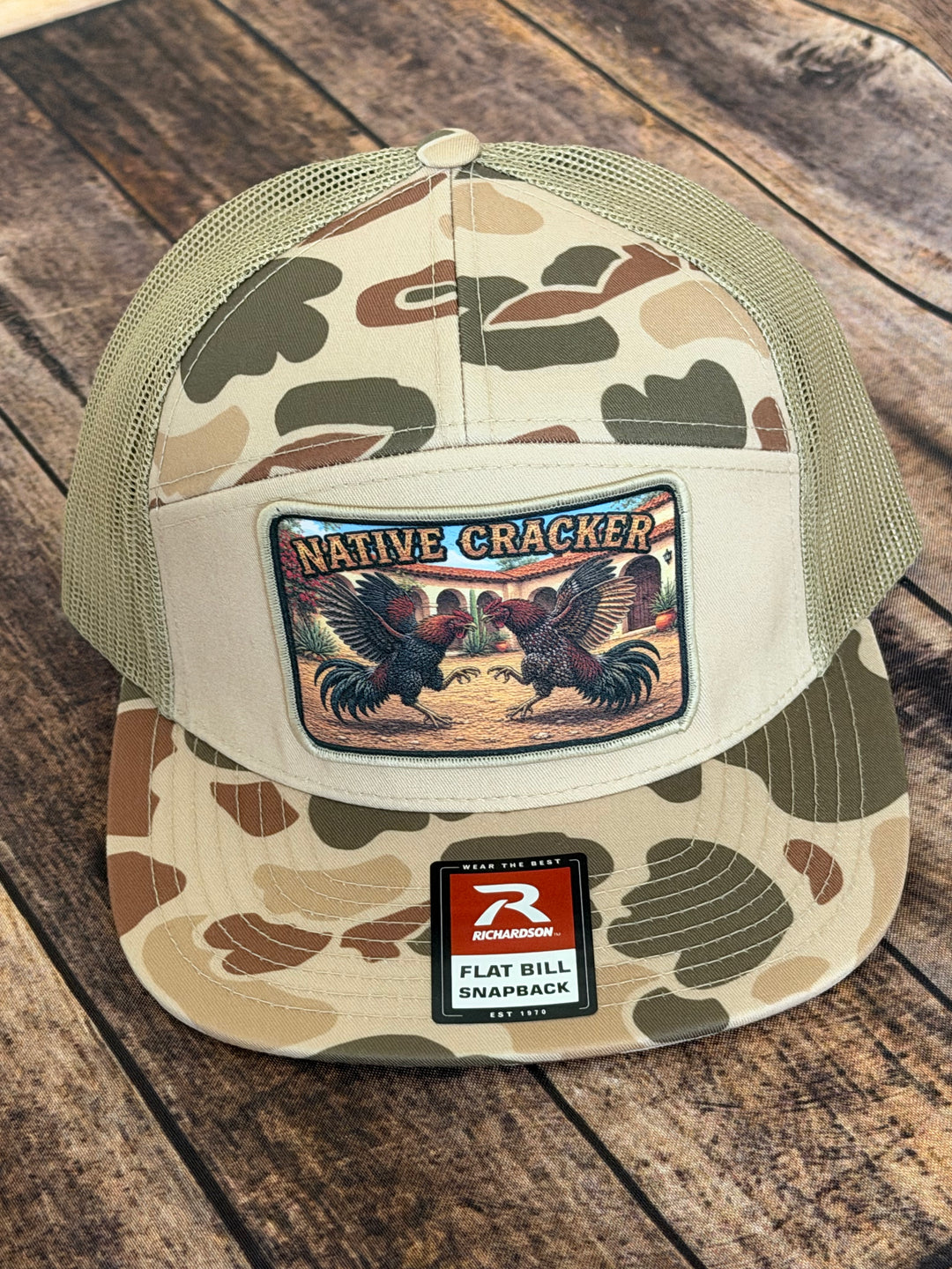 Native Cracker Fighting Fowl Patch Hat