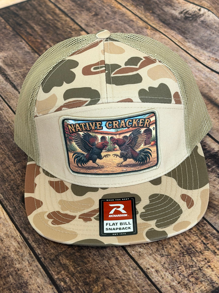 Native Cracker Fighting Fowl Patch Hat